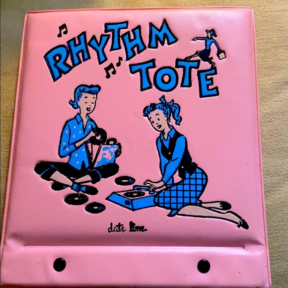 Vintage Other - Record rhythm tote, vintage, with records